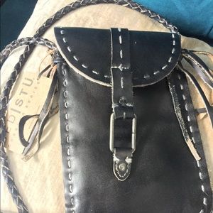 Bed Stu Bags - BedStu Black, leather messenger with fringe. Bed Stu Bags - BedStu Black, leather messenger with fringe.